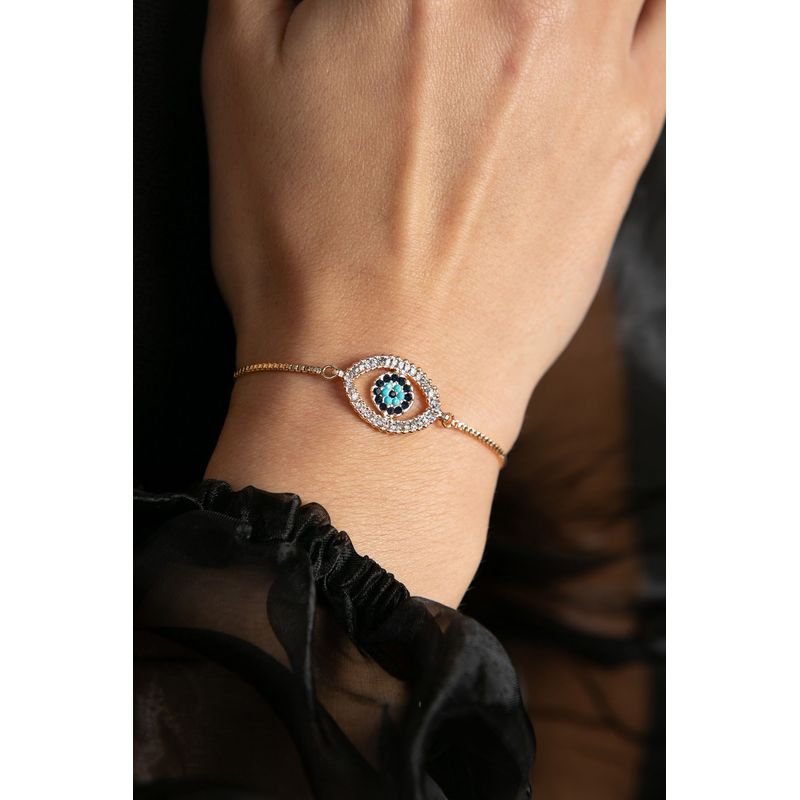 Fashion, accesorii si bijuterii - Femei - Bijuterii femei - Bratari femei - Bratara, Heliophilia, metal, multicolor, lungime reglabila, 24 cm, 948ELK1193 - Infinity.ro