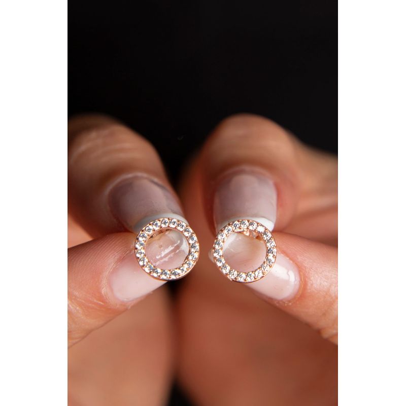 Fashion, accesorii si bijuterii - Femei - Bijuterii femei - Cercei femei - Cercei, Heliophilia, femei, rose gold, argint 925, 938ELS3941 - Infinity.ro