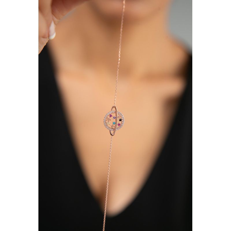 Fashion, accesorii si bijuterii - Femei - Bijuterii femei - Bratari femei - Bratara, Heliophilia, argint 925, multicolor, zirconiu, 17+3 cm, 938ELS2217 - Infinity.ro