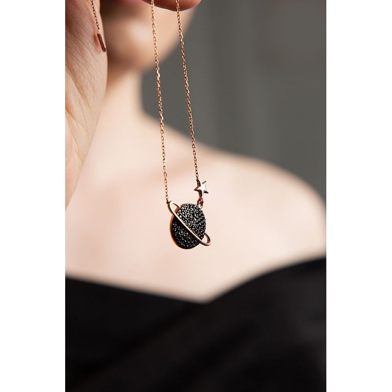 Fashion, accesorii si bijuterii - Femei - Bijuterii femei - Coliere femei - Colier din argint, Heliophilia, multicolor, 43 cm, 925, zirconiu - Infinity.ro