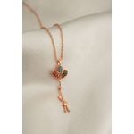 Fashion, accesorii si bijuterii - Femei - Bijuterii femei - Coliere femei - Colier, Heliophilia, metal, roz, 40+5 cm, 948ELK2126 - Infinity.ro