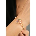 Fashion, accesorii si bijuterii - Femei - Bijuterii femei - Bratari femei - Bratara, Heliophilia, metal, auriu, zirconiu, 19 cm, 948ELK1147 - Infinity.ro