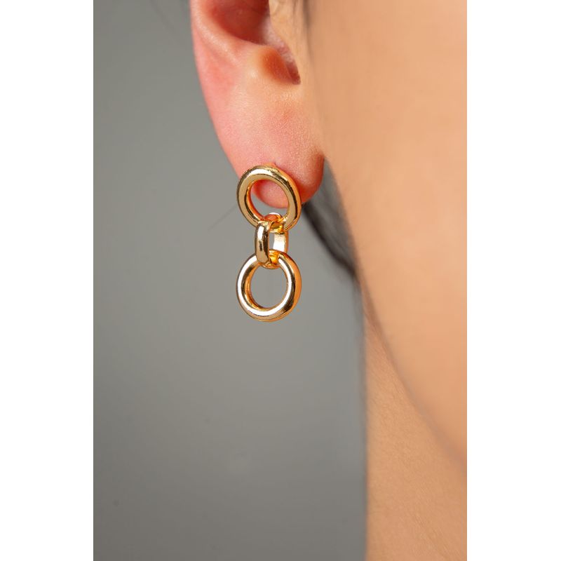 Fashion, accesorii si bijuterii - Femei - Bijuterii femei - Cercei femei - Cercei, Heliophilia, metal, multicolor, 1,9x1 cm - Infinity.ro