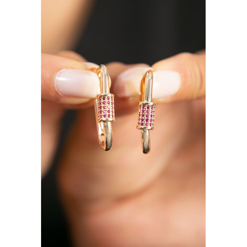 Fashion, accesorii si bijuterii - Femei - Bijuterii femei - Cercei femei - Cercei, Heliophilia, metal, multicolor, zirconiu, 2.7 cm, 948ELK3360 - Infinity.ro