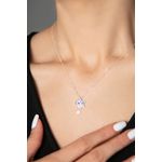 Fashion, accesorii si bijuterii - Femei - Bijuterii femei - Coliere femei - Colier, Heliophilia, argint 925, multicolor, lungime lant 43 cm, 938ELS5752 - Infinity.ro