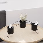 Casa si Gradina - Bucatarie si vesela - Organizare si depozitare bucatarie - Suporturi tacamuri si vase - Accesoriu decorativ, Aberto Design, metal, negru, 40x20x10 cm - Infinity.ro