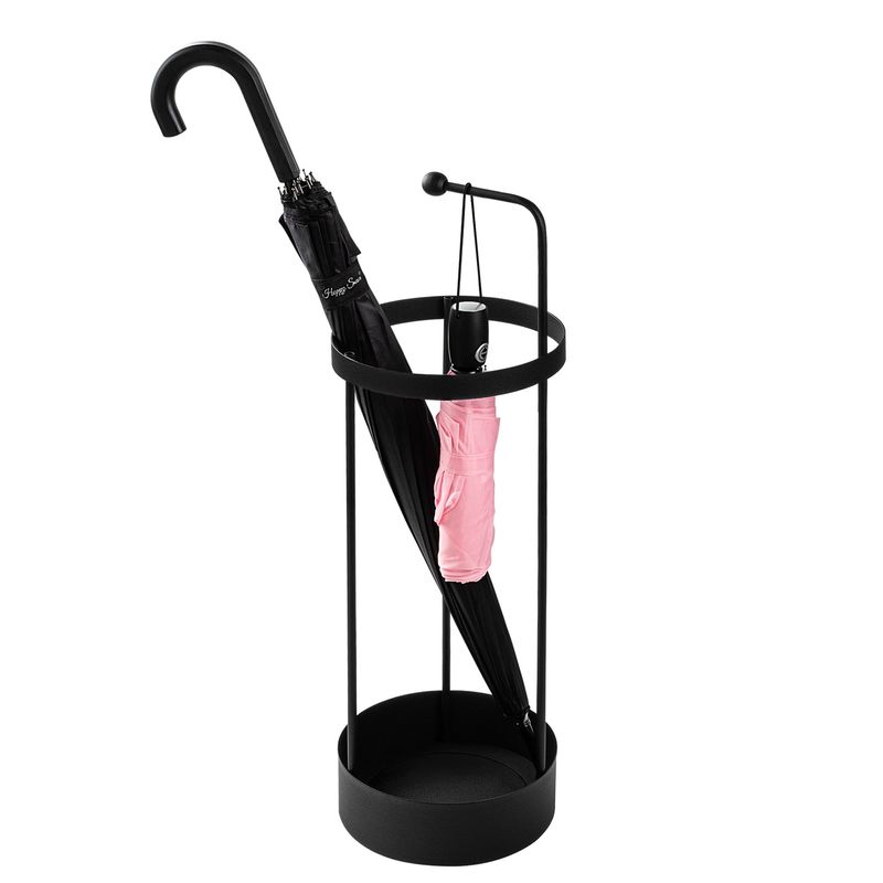 Casa si Gradina - Decoratiuni - Obiecte decorative - Suporturi umbrele - Suport umbrele, Aberto Design, metal, negru, 22x22x67 cm - Infinity.ro