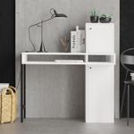 Casa si Gradina - Mobilier - Mese si birouri - Birouri - Birou de studiu, Hanah Home, pal melaminat, alb negru, 102x45x106 cm - Infinity.ro
