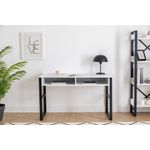 Casa si Gradina - Mobilier - Mese si birouri - Birouri - Birou de studiu, Hanah Home, panou de particule melaminat, alb, 120x60x75 cm, 835PUQ3818 - Infinity.ro