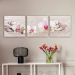 Casa si Gradina - Decoratiuni - Tablouri - Tablou decorativ, Wallxpert, panza, multicolor, 30x90 cm, set 3 piese, 564RMY1295 - Infinity.ro