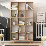 Casa si Gradina - Mobilier - Biblioteci si rafturi - Biblioteci - Biblioteca, Hanah Home, pal melaminat, stejar, 100x25x184 cm - Infinity.ro