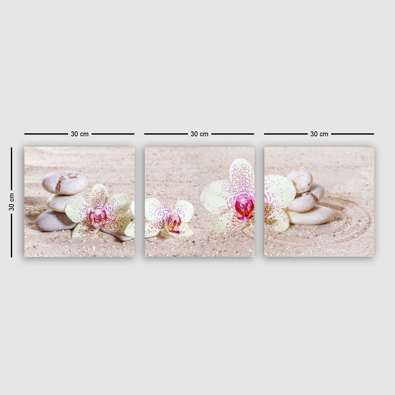 Casa si Gradina - Decoratiuni - Tablouri - Tablou decorativ, Wallxpert, panza, multicolor, 30x90 cm, set 3 piese, 564RMY1295 - Infinity.ro