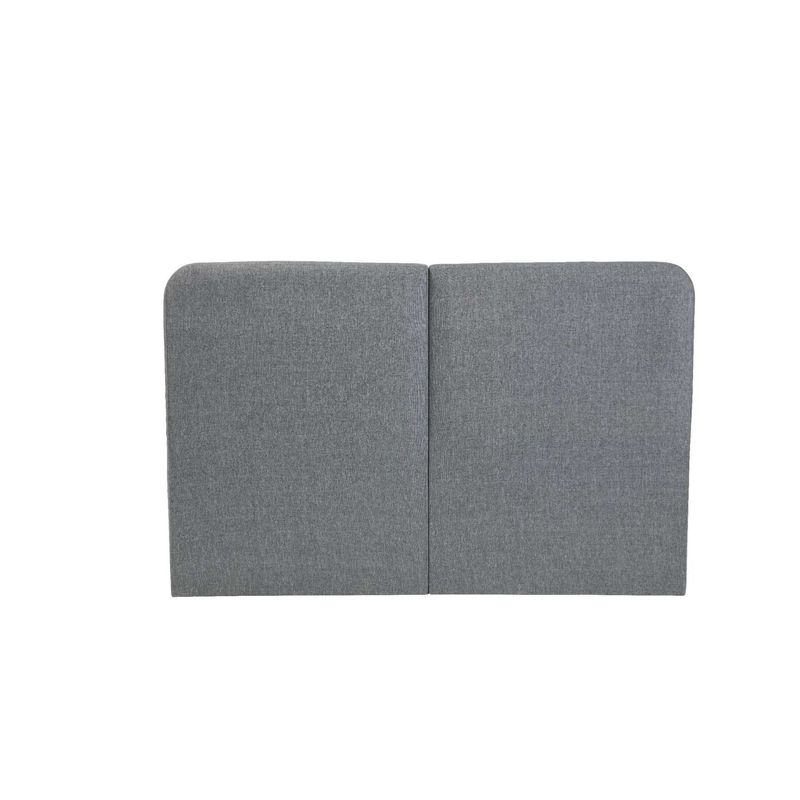 Casa si Gradina - Mobilier - Paturi si accesorii - Paturi - Pat dublu cu tablie, Hanah Home, pal melaminat, gri, 150x200 cm, 771MND1814 - Infinity.ro