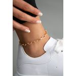 Fashion, accesorii si bijuterii - Femei - Bijuterii femei - Bratari femei - Bratara de glezna, Heliophilia, metal, auriu, 24+2 cm, 948ELK4102 - Infinity.ro