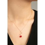 Fashion, accesorii si bijuterii - Femei - Bijuterii femei - Coliere femei - Colier, Heliophilia, argint 925, multicolor, piatra coral, 43 cm - Infinity.ro