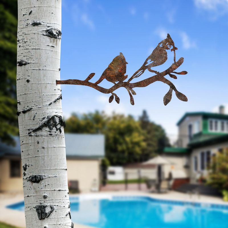 Casa si Gradina - Gradina si terasa - Decoratiuni exterior - Ornamente gradina - Ornament de gradina, Aberto Design, metal, maro, 45x23 cm - Infinity.ro