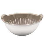 Casa si Gradina - Bucatarie si vesela - Ustensile bucatarie - Site bucatarie, strecuratori si accesorii - Strecuratoare, Aberto Design, plastic, gri, 25.5x25.5x10.8 cm - Infinity.ro