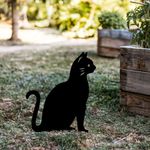 Casa si Gradina - Gradina si terasa - Decoratiuni exterior - Ornamente gradina - Obiect decorativ, Aberto Design, metal, negru, 38x20 cm - Infinity.ro