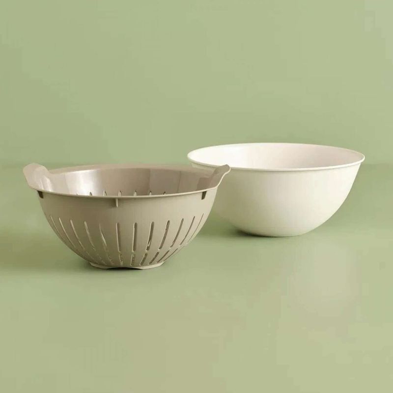 Casa si Gradina - Bucatarie si vesela - Ustensile bucatarie - Site bucatarie, strecuratori si accesorii - Strecuratoare, Aberto Design, plastic, gri, 25.5x25.5x10.8 cm - Infinity.ro