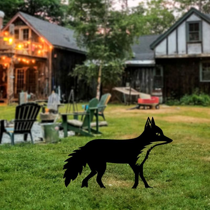 Casa si Gradina - Gradina si terasa - Decoratiuni exterior - Ornamente gradina - Obiect decorativ, Aberto Design, metal, negru, 48x50 cm - Infinity.ro