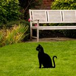 Casa si Gradina - Gradina si terasa - Decoratiuni exterior - Ornamente gradina - Obiect decorativ, Aberto Design, metal, negru, 38x20 cm - Infinity.ro