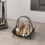 Casa si Gradina - Termice - Sobe, Seminee si accesorii - Accesorii seminee si sobe - Accesoriu decorativ metalic, Aberto Design, metal, negru, 42x39x50 cm - Infinity.ro