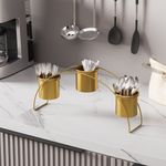 Casa si Gradina - Gradinarit si plante - Plante si ghivece - Ghivece si suporturi - Accesoriu decorativ metalic, Aberto Design, auriu, 40x20x10 cm - Infinity.ro