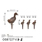 Casa si Gradina - Gradina si terasa - Decoratiuni exterior - Ornamente gradina - Obiect decorativ, Aberto Design, metal, antic, 42x40 cm, 18x15 cm, 18x14 cm - Infinity.ro