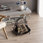 Casa si Gradina - Termice - Sobe, Seminee si accesorii - Accesorii seminee si sobe - Accesoriu decorativ metalic, Aberto Design, metal, negru, 42x39x50 cm - Infinity.ro