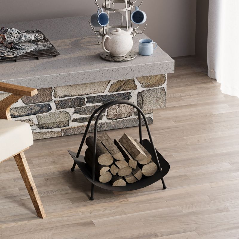 Casa si Gradina - Termice - Sobe, Seminee si accesorii - Accesorii seminee si sobe - Accesoriu decorativ metalic, Aberto Design, metal, negru, 42x39x50 cm - Infinity.ro