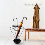 Casa si Gradina - Decoratiuni - Obiecte decorative - Suporturi umbrele - Suport umbrele, Aberto Design, metal, negru, 40x40x76 cm - Infinity.ro