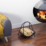 Casa si Gradina - Termice - Sobe, Seminee si accesorii - Accesorii seminee si sobe - Accesoriu decorativ metalic, Aberto Design, metal, negru, 42x39x50 cm - Infinity.ro