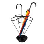 Casa si Gradina - Decoratiuni - Obiecte decorative - Suporturi umbrele - Suport umbrele, Aberto Design, metal, negru, 40x40x76 cm - Infinity.ro
