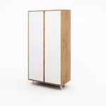 Casa si Gradina - Mobilier - Dulapuri si sifoniere - Sifoniere - Sifonier, Hanah Home, pal melaminat, stejar si alb, 100x52x187 cm - Infinity.ro