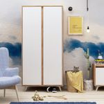 Casa si Gradina - Mobilier - Dulapuri si sifoniere - Sifoniere - Sifonier, Hanah Home, pal melaminat, stejar si alb, 100x52x187 cm - Infinity.ro