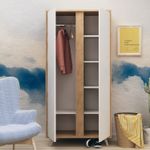 Casa si Gradina - Mobilier - Dulapuri si sifoniere - Sifoniere - Sifonier, Hanah Home, pal melaminat, stejar si alb, 100x52x187 cm - Infinity.ro