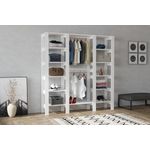 Casa si Gradina - Mobilier - Dulapuri si sifoniere - Sifoniere - Sifonier, Hanah Home, pal melaminat, alb, 161.4x33.6x180 cm - Infinity.ro