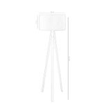 Casa si Gradina - Corpuri si surse de iluminat - Veioze si lampi - Lampadare - Lampadar, Opviq, mdf, gri, 140 cm, 780SGN3489 - Infinity.ro