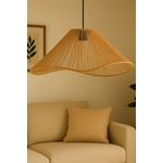 Casa si Gradina - Corpuri si surse de iluminat - Lustre si pendule - Candelabru, Opviq, metal si rafie, portocaliu, inaltime reglabila 19-55 cm - Infinity.ro