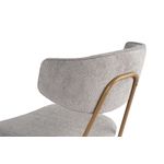 Casa si Gradina - Mobilier - Scaune si fotolii - Scaune - Set scaune, Hanah Home, fag, chenille, gri auriu, 48x59x80 cm - Infinity.ro