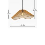 Casa si Gradina - Corpuri si surse de iluminat - Lustre si pendule - Candelabru, Opviq, metal si rafie, portocaliu, inaltime reglabila 19-55 cm - Infinity.ro