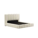 Casa si Gradina - Mobilier - Saltele si somiere - Somiere - Somiera dubla cu tablie, Hanah Home, pal melaminat, alb, 170x240 cm - Infinity.ro