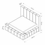 Casa si Gradina - Mobilier - Saltele si somiere - Somiere - Somiera dubla cu tablie, Hanah Home, pal melaminat, alb, 170x240 cm - Infinity.ro