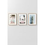 Casa si Gradina - Decoratiuni - Tablouri - Set tablouri decorative inramate, Wallxpert, lemn masiv, multicolor, 33x48 cm (3 bucati), 786DKT1379 - Infinity.ro