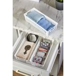 Casa si Gradina - Mobilier - Organizare si depozitare - Organizatoare pentru sertare si dulapuri - Organizator bucatarie, Hermia, plastic, alb, 34,5x15x9 cm, set 3 piese - Infinity.ro