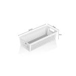 Casa si Gradina - Mobilier - Organizare si depozitare - Organizatoare pentru sertare si dulapuri - Organizator bucatarie, Hermia, plastic, alb, 34,5x15x9 cm, set 3 piese - Infinity.ro