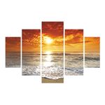 Casa si Gradina - Decoratiuni - Tablouri - Tablou decorativ din mdf, Wallxpert, multicolor, 92x56 cm, set 5 piese, 236MIR1962 - Infinity.ro
