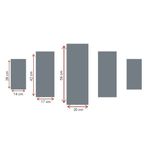 Casa si Gradina - Decoratiuni - Tablouri - Tablou decorativ din mdf, Wallxpert, multicolor, 92x56 cm, set 5 piese, 236MIR1962 - Infinity.ro