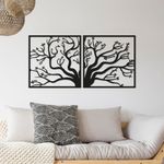 Casa si Gradina - Decoratiuni - Decoratiuni perete - Accesoriu decorativ de perete, Wallxpert, metal, negru, 100x50 cm, 891TNL1117 - Infinity.ro
