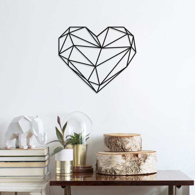 Casa si Gradina - Decoratiuni - Decoratiuni perete - Accesoriu decorativ de perete, Wallxpert, metal, negru, 47x40 cm - Infinity.ro